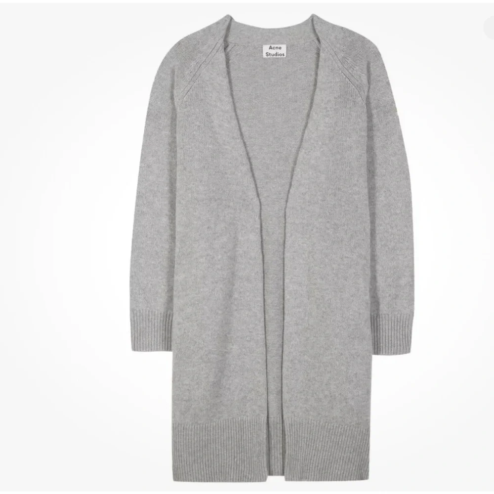 STYLISH YET COZY ACNE STUDIOS GREY CASHMERE/WOOL SONYA OPEN CARDIGAN‎ - UNISEX